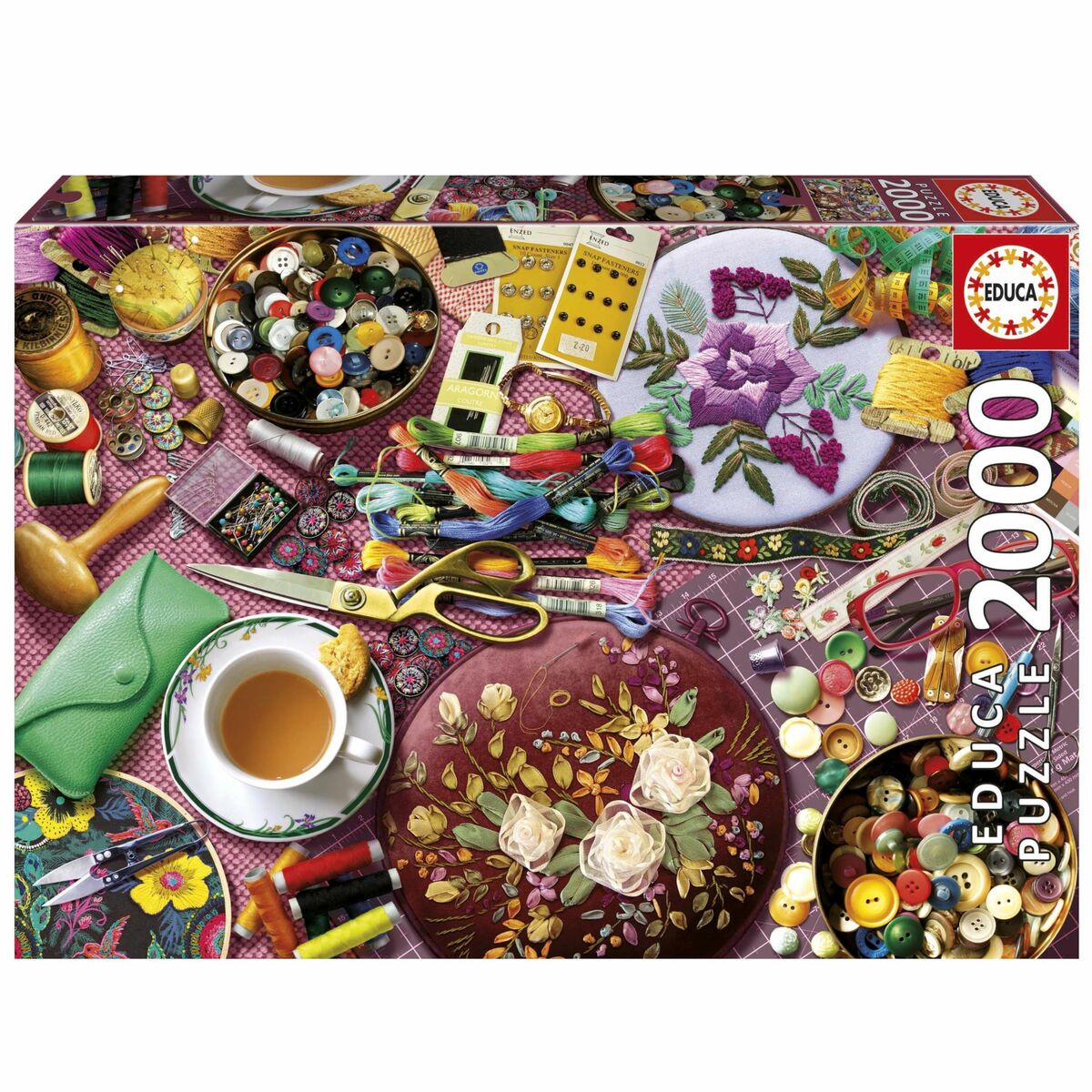 Puzzle Educa The Sewing Table 2000 Piese - Jucarii si jocuri, Puzzle-uri și puzzle-uri