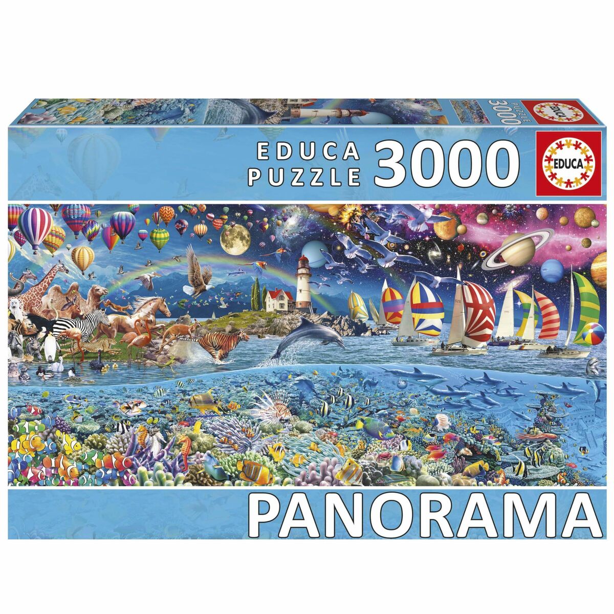 Puzzle Educa Panorama de la Vida 3000 Piese - Jucarii si jocuri, Puzzle-uri și puzzle-uri