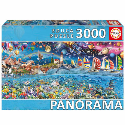 Puzzle Educa Panorama de la Vida 3000 Piese - Jucarii si jocuri, Puzzle-uri și puzzle-uri