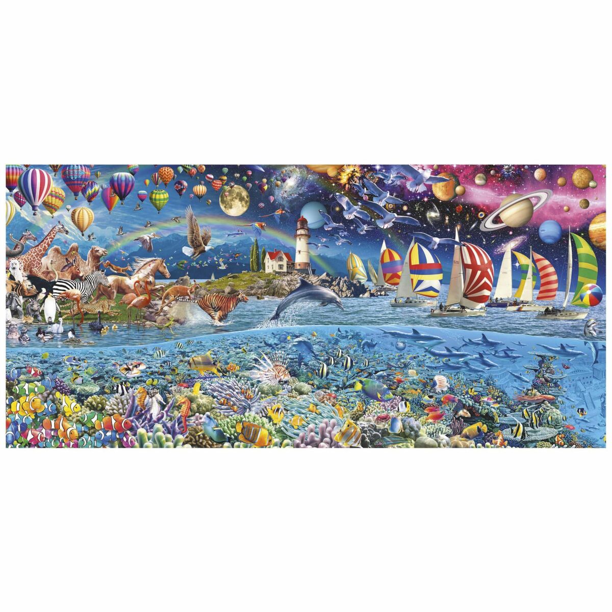 Puzzle Educa Panorama de la Vida 3000 Piese - Jucarii si jocuri, Puzzle-uri și puzzle-uri