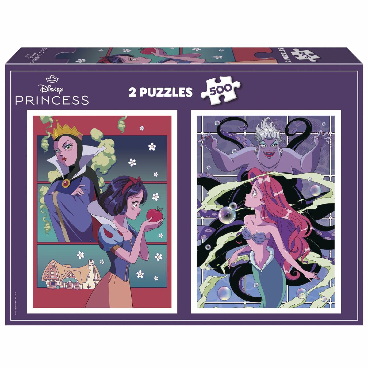Puzzle Educa Villanos y Princesas Disney 500 Piese (2 Unități) - Jucarii si jocuri, Puzzle-uri și puzzle-uri