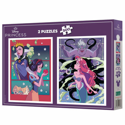 Puzzle Educa Villanos y Princesas Disney 500 Piese (2 Unități) - Jucarii si jocuri, Puzzle-uri și puzzle-uri