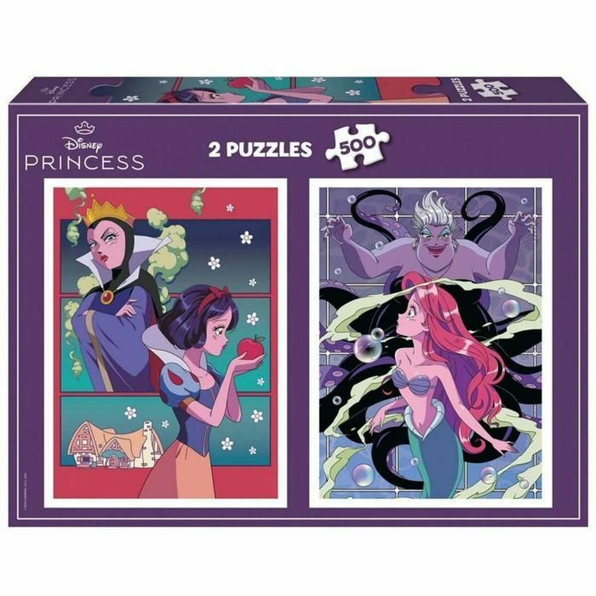 Puzzle Educa Villanos y Princesas Disney 500 Piese (2 Unități) - Jucarii si jocuri, Puzzle-uri și puzzle-uri