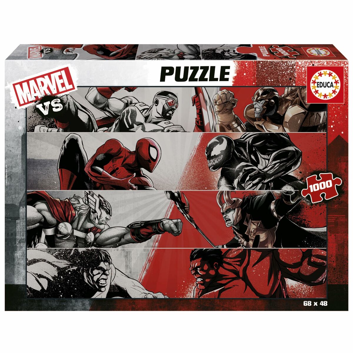 Puzzle Educa Marvel VS 1000 Piese - Jucarii si jocuri, Puzzle-uri și puzzle-uri