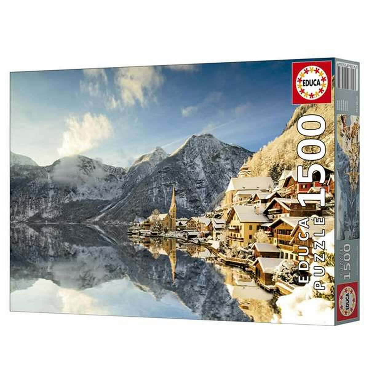 Puzzle Educa Winter in Hallstatt, Austria - Jucarii si jocuri, Puzzle-uri și puzzle-uri