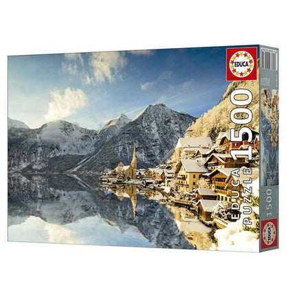 Puzzle Educa Winter in Hallstatt, Austria - Jucarii si jocuri, Puzzle-uri și puzzle-uri