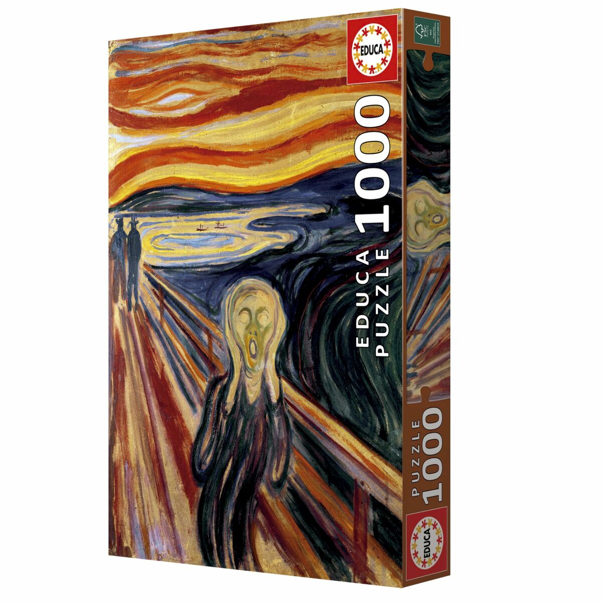 Puzzle Educa 20308 The Scream, Edvard Munch 1000 Piese - Jucarii si jocuri, Puzzle-uri și puzzle-uri