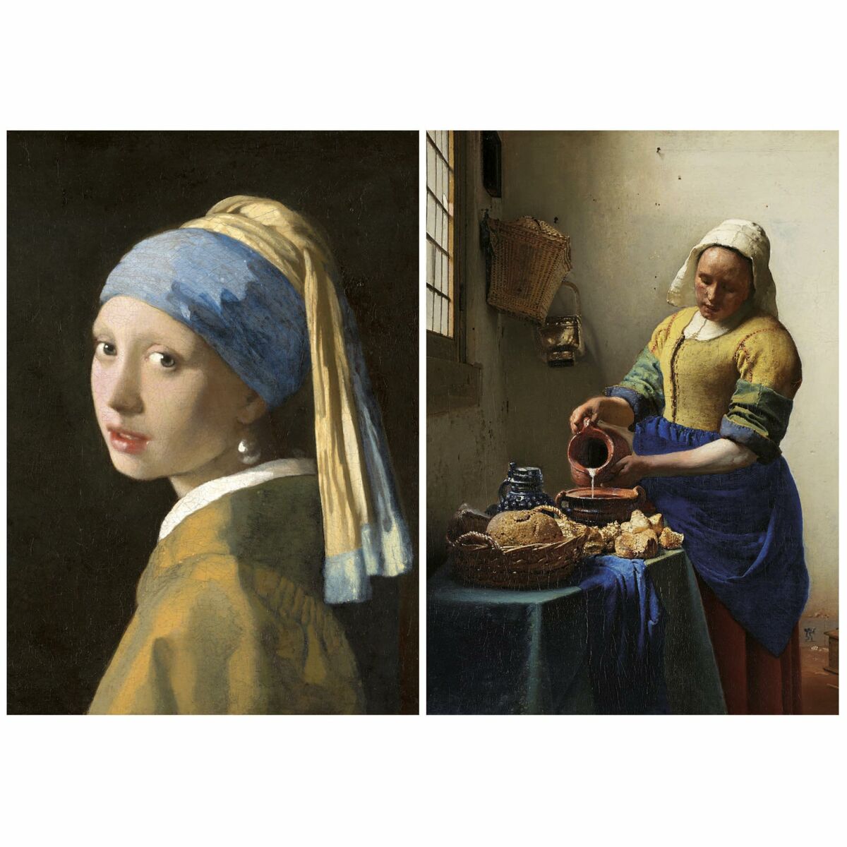 Puzzle Educa Vermeer 1000 Piese (2 Unități) - Jucarii si jocuri, Puzzle-uri și puzzle-uri