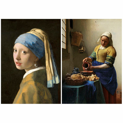 Puzzle Educa Vermeer 1000 Piese (2 Unități) - Jucarii si jocuri, Puzzle-uri și puzzle-uri