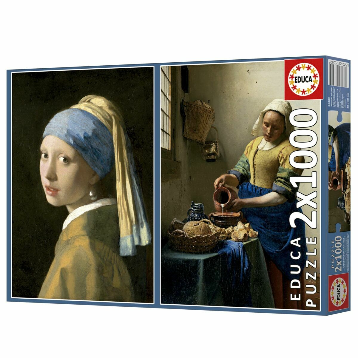 Puzzle Educa Vermeer 1000 Piese (2 Unități) - Jucarii si jocuri, Puzzle-uri și puzzle-uri