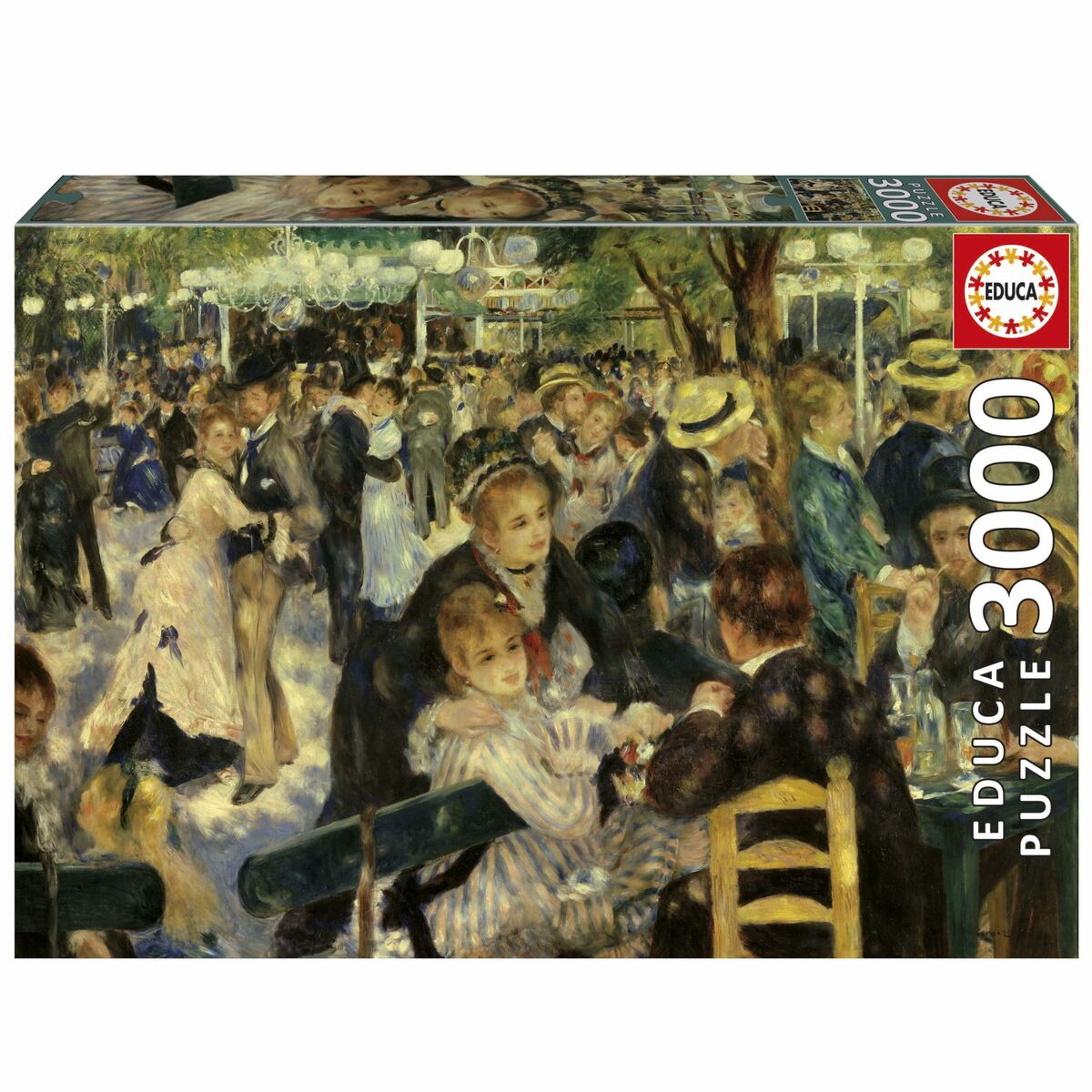Puzzle Educa Baile en el Moulin De La Galette 3000 Piese - Jucarii si jocuri, Puzzle-uri și puzzle-uri