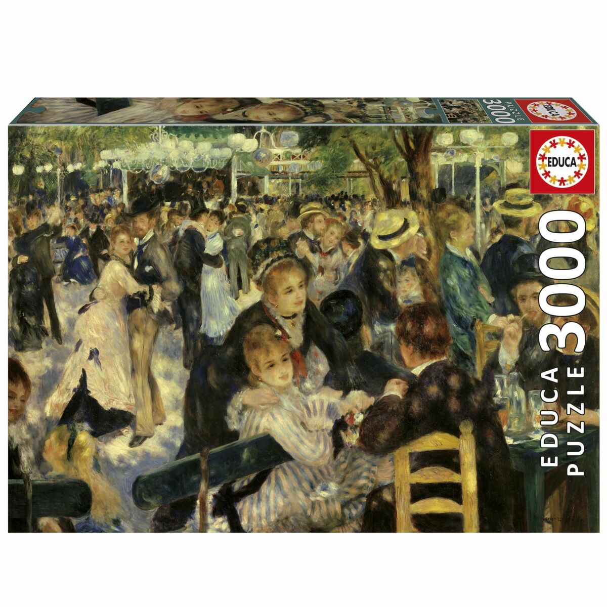 Puzzle Educa Baile en el Moulin De La Galette 3000 Piese - Jucarii si jocuri, Puzzle-uri și puzzle-uri