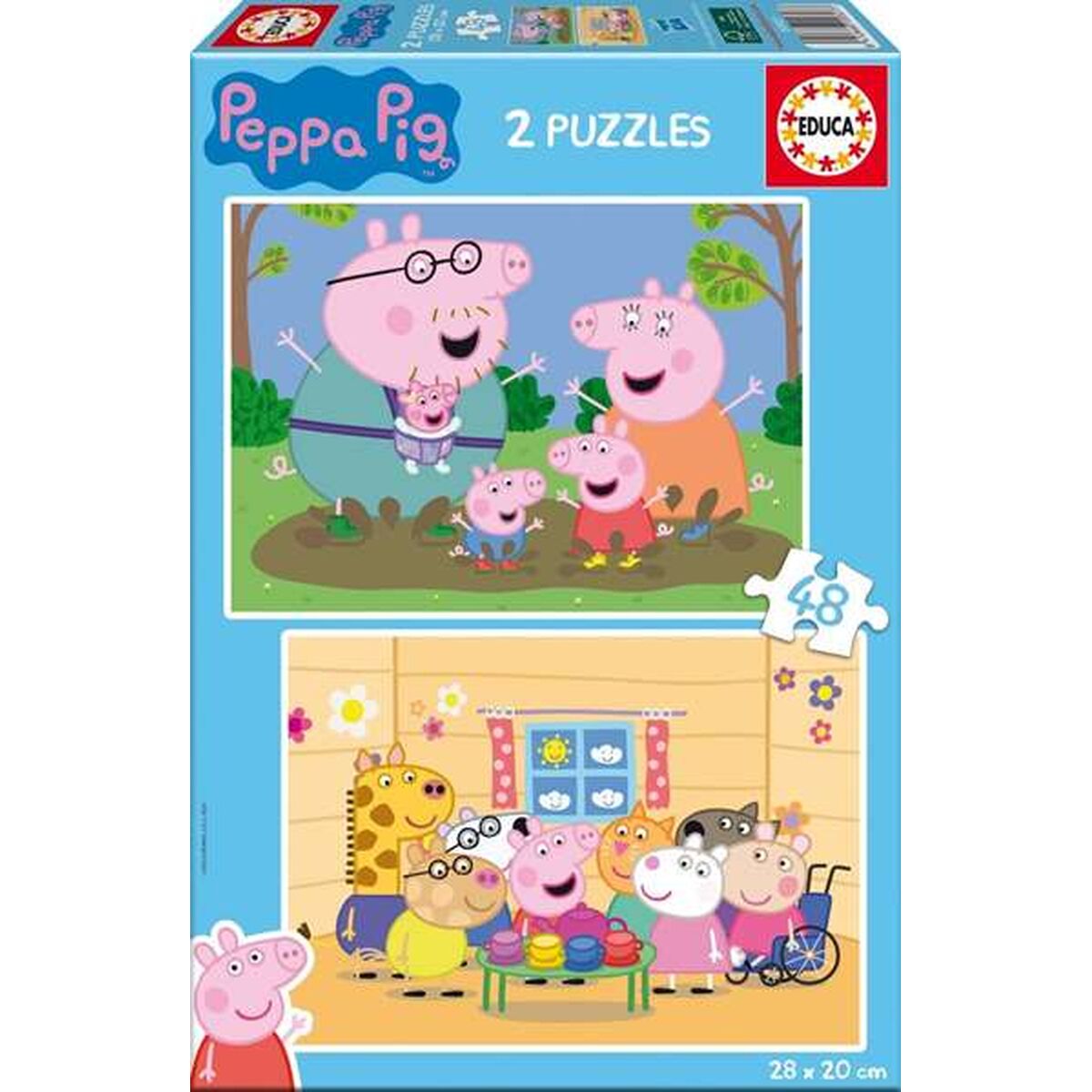 Puzzle Educa Peppa Pig 48 Piese - Jucarii si jocuri, Puzzle-uri și puzzle-uri