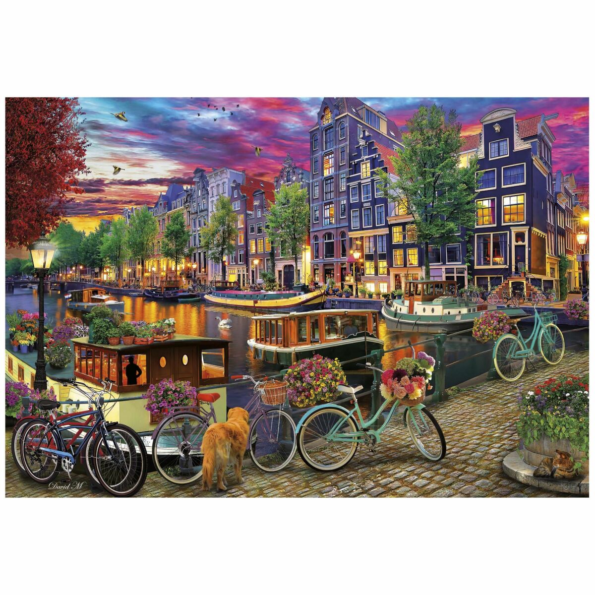 Puzzle Educa Bicicletas en Ámsterdam 6000 Piese - Jucarii si jocuri, Puzzle-uri și puzzle-uri