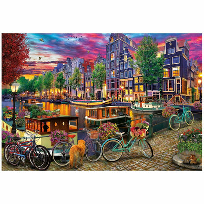 Puzzle Educa Bicicletas en Ámsterdam 6000 Piese - Jucarii si jocuri, Puzzle-uri și puzzle-uri