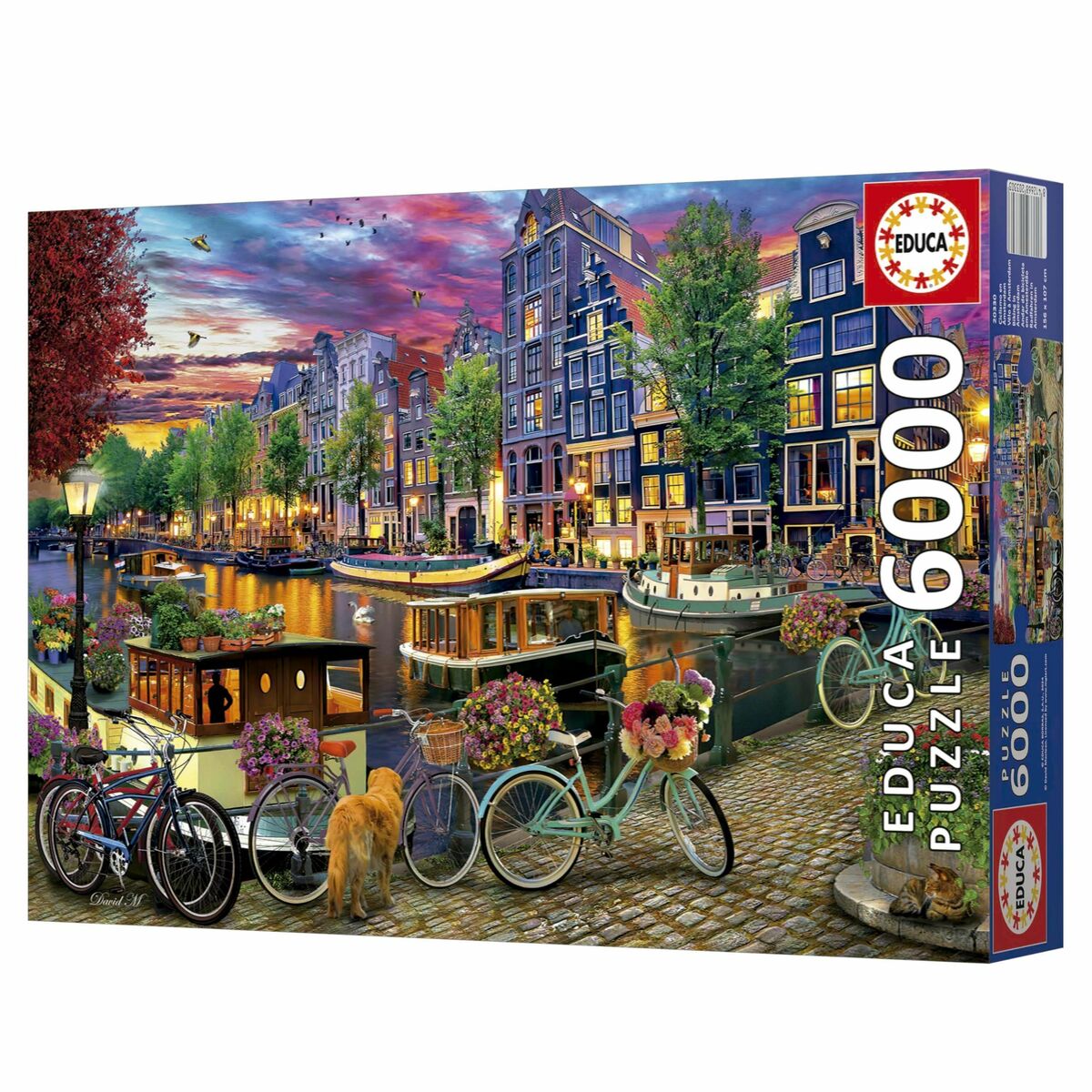 Puzzle Educa Bicicletas en Ámsterdam 6000 Piese - Jucarii si jocuri, Puzzle-uri și puzzle-uri