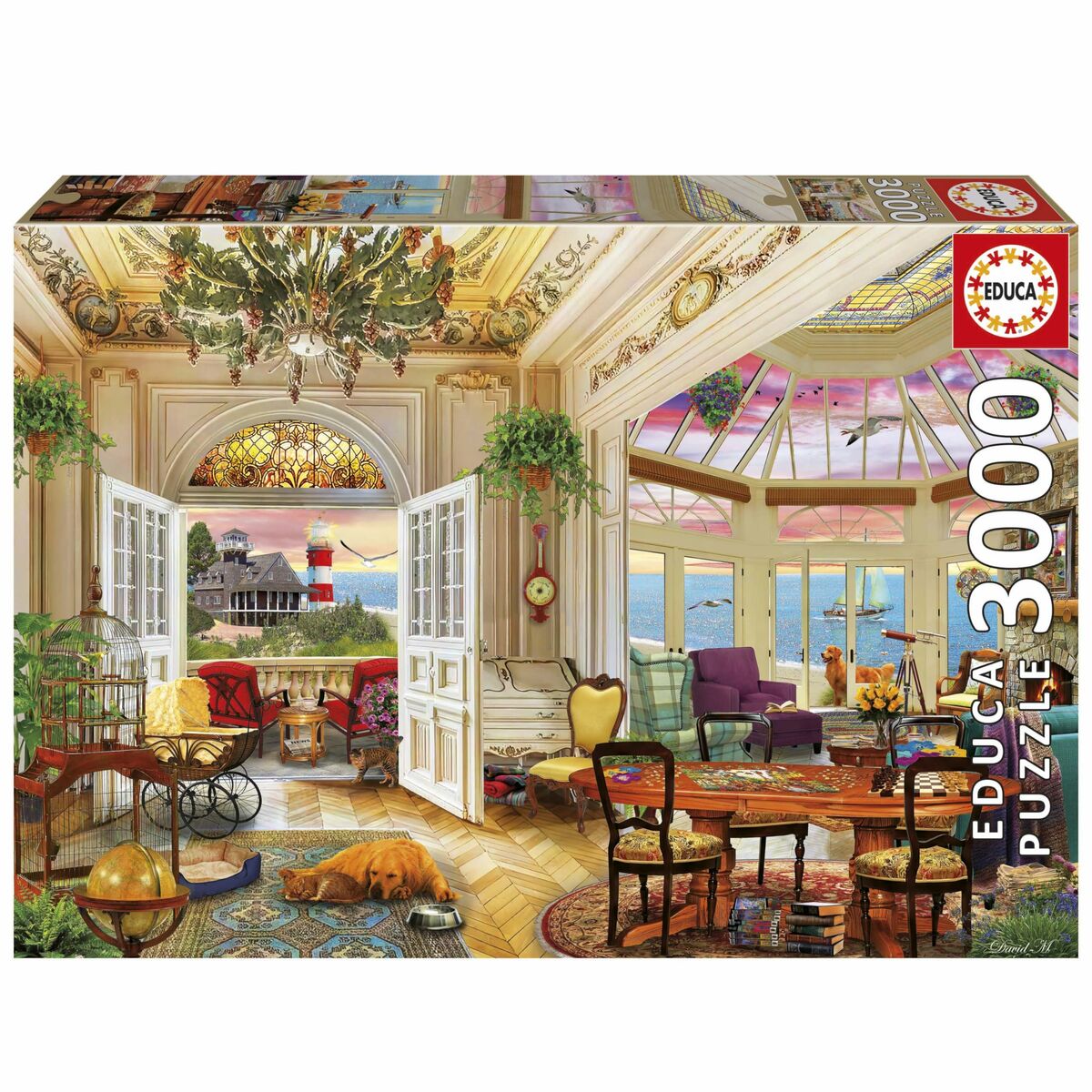 Puzzle Educa Life in the Coast 3000 Piese - Jucarii si jocuri, Puzzle-uri și puzzle-uri