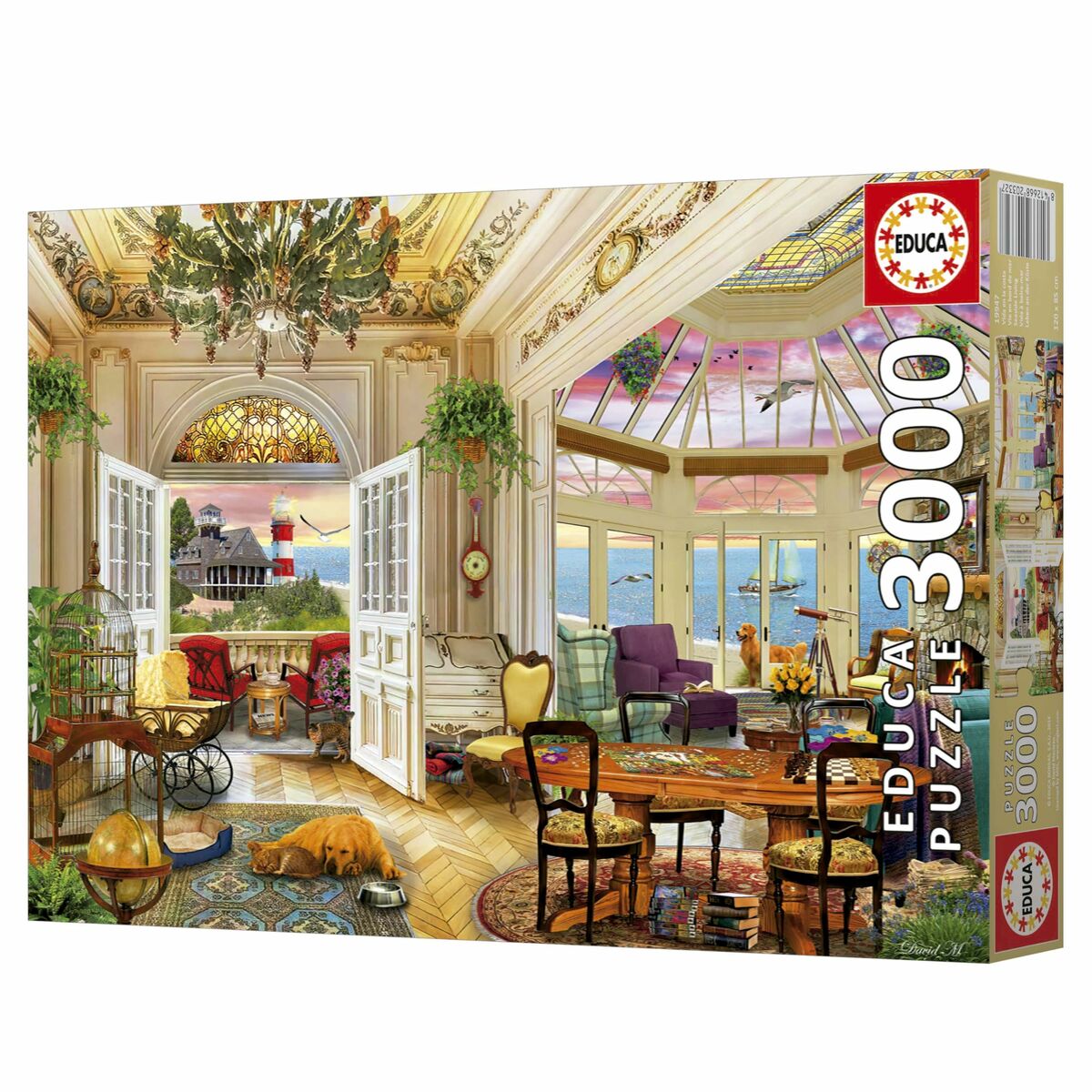 Puzzle Educa Life in the Coast 3000 Piese - Jucarii si jocuri, Puzzle-uri și puzzle-uri