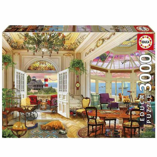 Puzzle Educa Life in the Coast 3000 Piese - Jucarii si jocuri, Puzzle-uri și puzzle-uri
