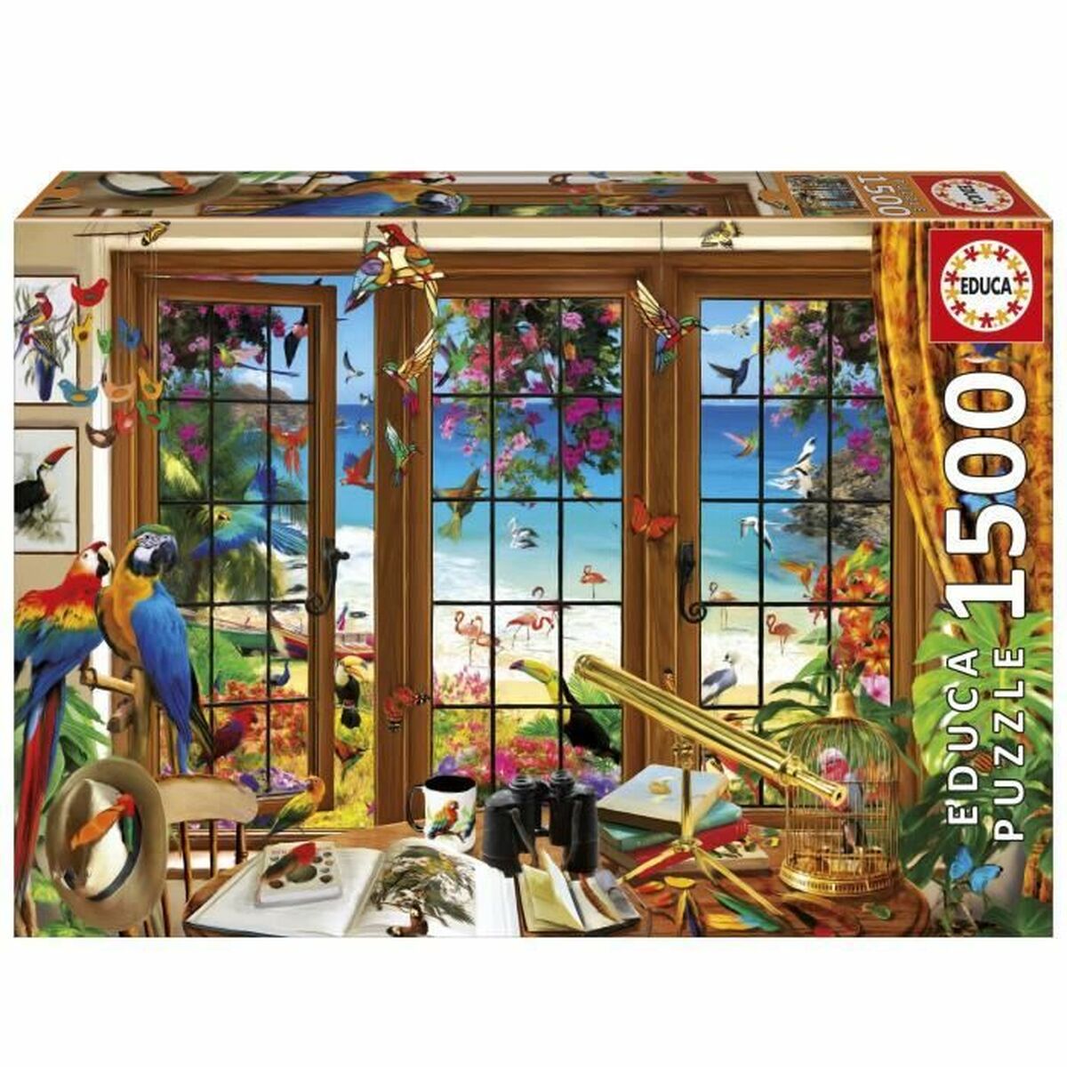 Puzzle Educa Ventana del Observador de Aves 1500 Piese - Jucarii si jocuri, Puzzle-uri și puzzle-uri
