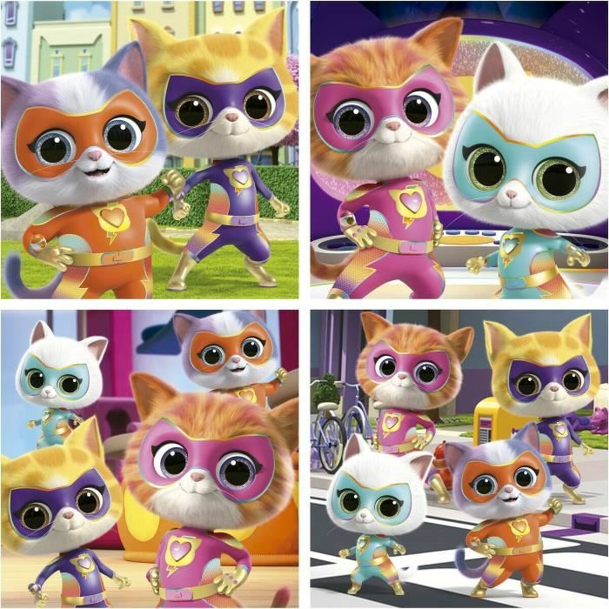 Puzzle Educa SuperKitties 12 Piese 16 Piese 20 Piese 25 Piese - Jucarii si jocuri, Puzzle-uri și puzzle-uri