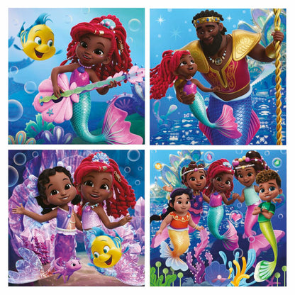 Set de 4 Puzzle-uri Educa Ariel 12 Piese 16 Piese 20 Piese 25 Piese - Jucarii si jocuri, Puzzle-uri și puzzle-uri