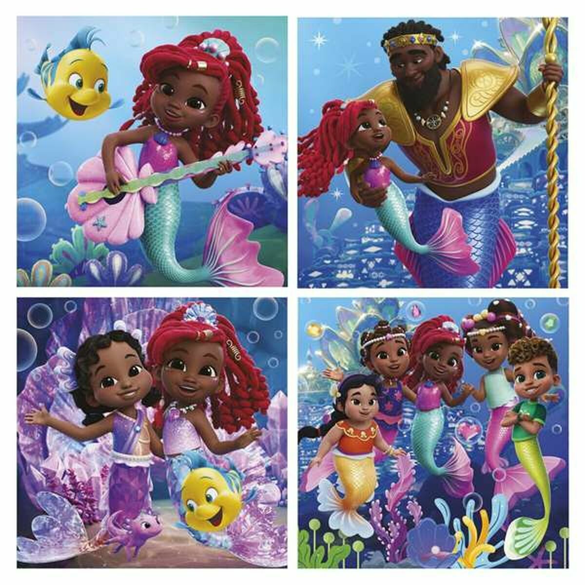 Set de 4 Puzzle-uri Educa Ariel - Jucarii si jocuri, Puzzle-uri și puzzle-uri