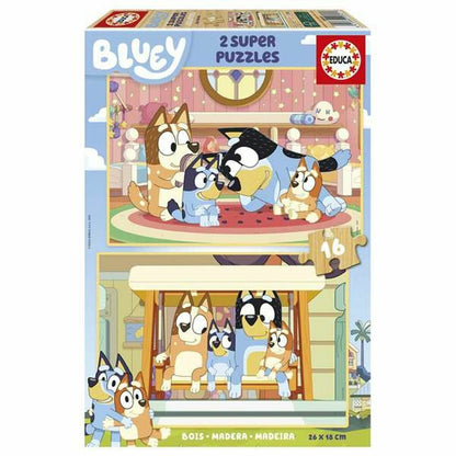 Set de 2 Puzzle-uri Educa Bluey (2 Unități) - Jucarii si jocuri, Puzzle-uri și puzzle-uri