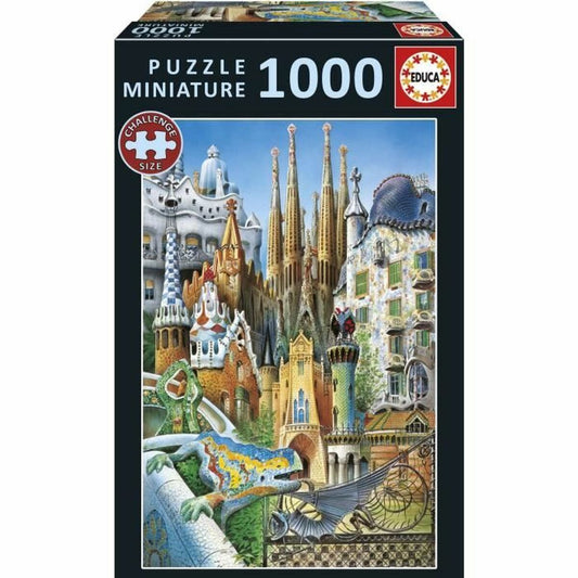 Puzzle Educa Gaudí, Collage Miniatura 1000 Piese - Jucarii si jocuri, Puzzle-uri și puzzle-uri