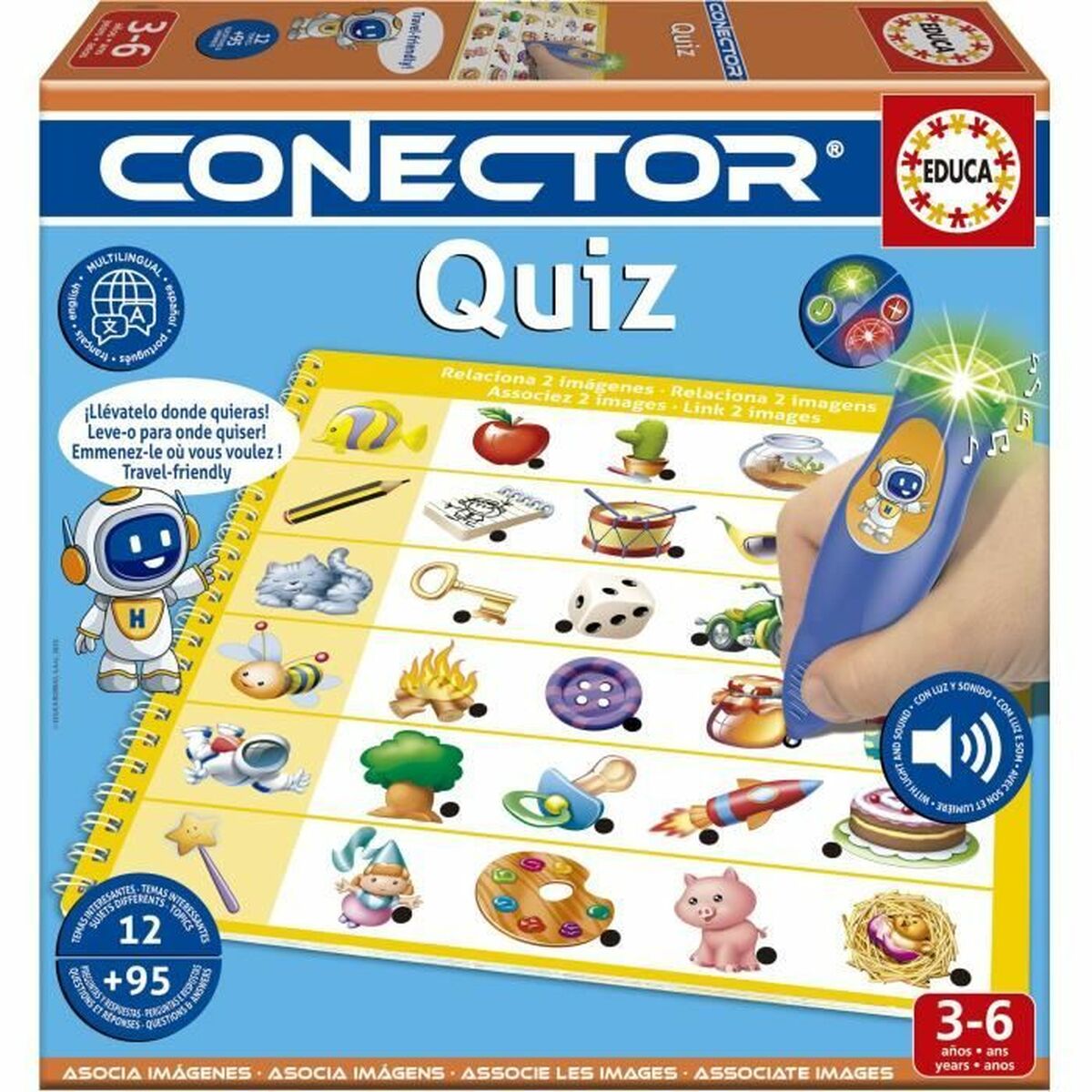 Joc Educativ Educa Conector Quiz - Jucarii si jocuri, Jocuri și accesorii