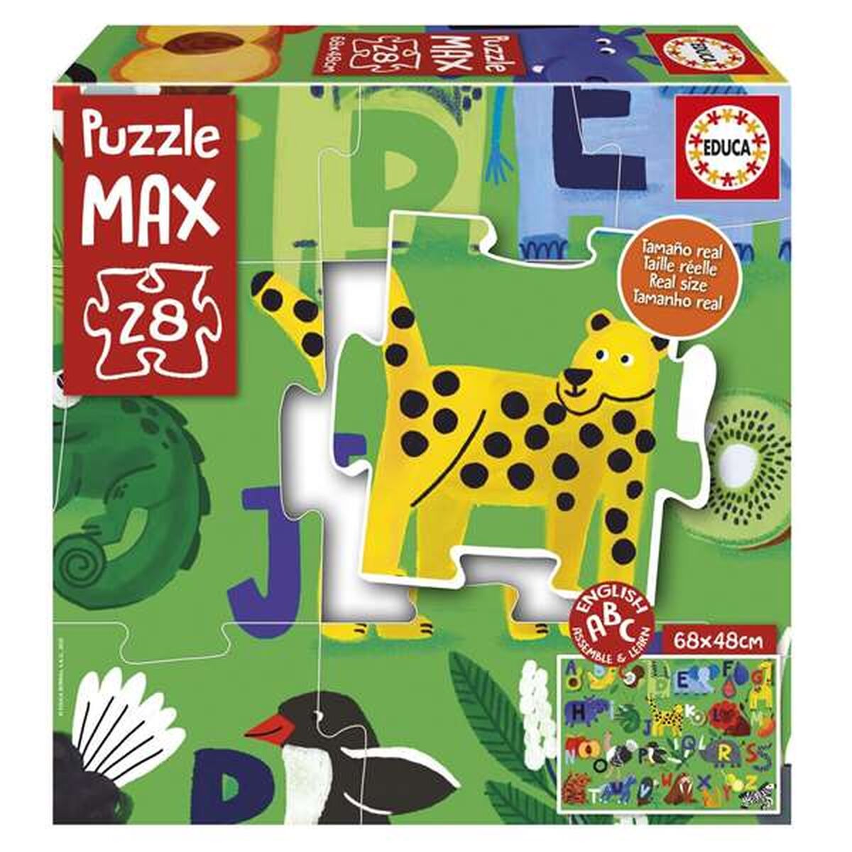 Puzzle Educa Alphabet Nature 28 Piese - Jucarii si jocuri, Puzzle-uri și puzzle-uri