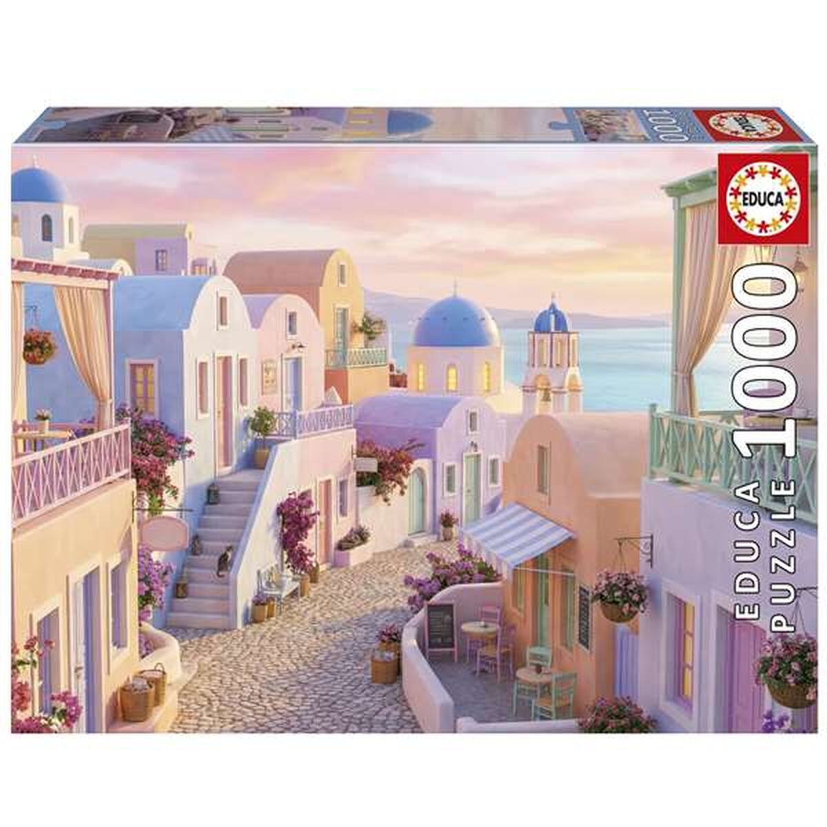 Puzzle Educa Santorini 1000 Piese - Jucarii si jocuri, Puzzle-uri și puzzle-uri