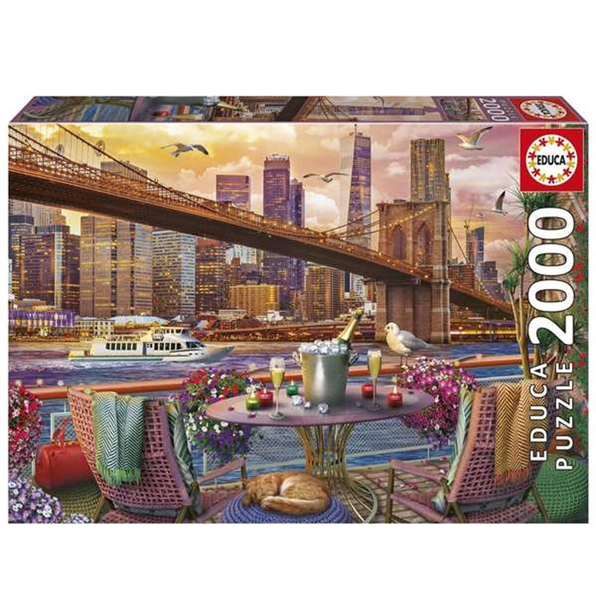 Puzzle Educa New York 2000 Piese - Jucarii si jocuri, Puzzle-uri și puzzle-uri