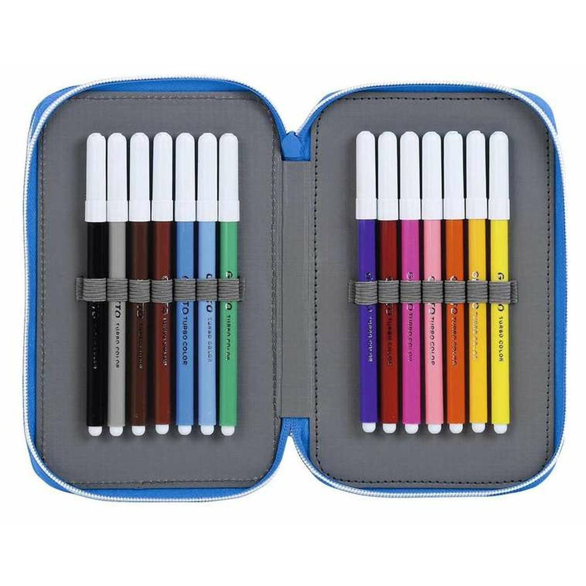 Creion dublu RCD Espanyol Albastru Alb 12,5 x 19,5 x 4 cm - Birou și papetărie, Material școlar și educațional