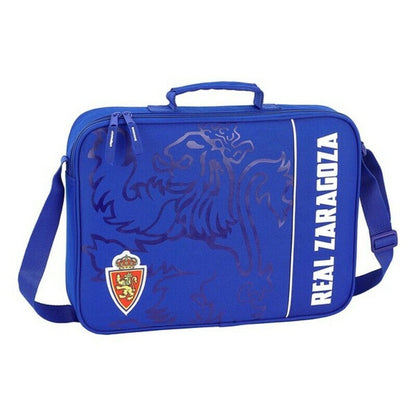 ghiozdan de școală Real Zaragoza Albastru (38 x 28 x 6 cm) - Birou și papetărie, Material școlar și educațional