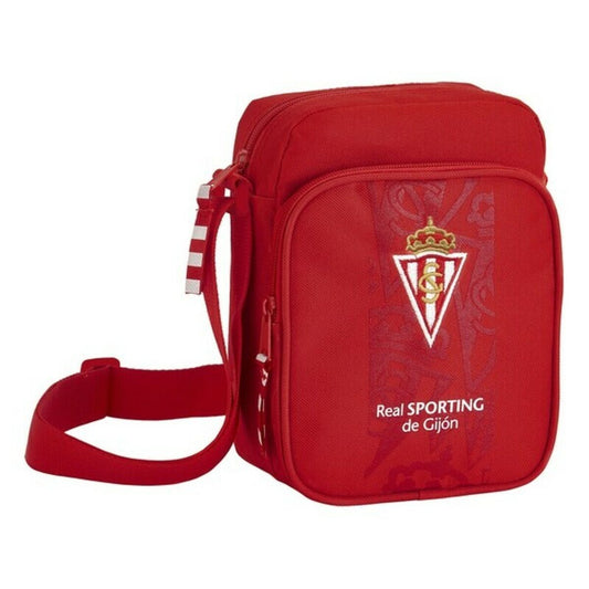 Geantă de Umăr Real Sporting de Gijón Roșu (16 x 22 x 6 cm) - Bagaje, Genți de mână
