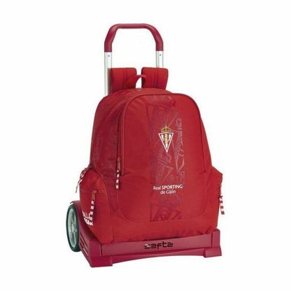 Ghiozdan cu Roți Evolution Real Sporting de Gijón Roșu - Birou și papetărie, Material școlar și educațional