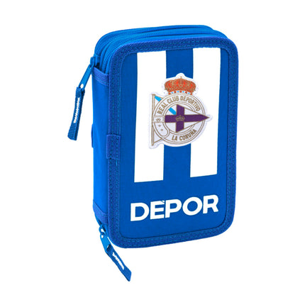 Creion dublu R. C. Deportivo de La Coruña Albastru Alb 12.5 x 19.5 x 4 cm - Birou și papetărie, Material școlar și educațional