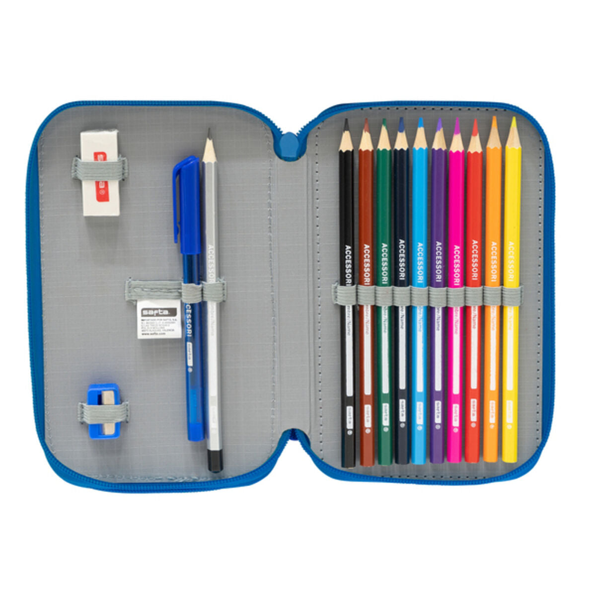 Creion dublu R. C. Deportivo de La Coruña Albastru Alb 12.5 x 19.5 x 4 cm - Birou și papetărie, Material școlar și educațional