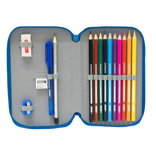 Creion dublu R. C. Deportivo de La Coruña Albastru Alb 12.5 x 19.5 x 4 cm - Birou și papetărie, Material școlar și educațional