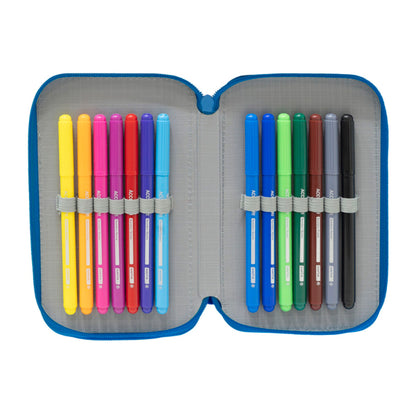 Creion dublu R. C. Deportivo de La Coruña Albastru Alb 12.5 x 19.5 x 4 cm - Birou și papetărie, Material școlar și educațional