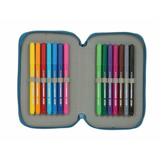 Creion dublu BlackFit8 M854 Albastru 12.5 x 19.5 x 4 cm (28 Piese) - Birou și papetărie, Material școlar și educațional