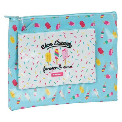 Geantă Universală Safta Ice Cream Turquoise - Birou și papetărie, Material școlar și educațional