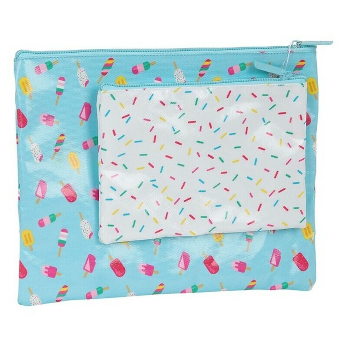 Geantă Universală Safta Ice Cream Turquoise - Birou și papetărie, Material școlar și educațional