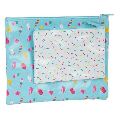 Geantă Universală Safta Ice Cream Turquoise - Birou și papetărie, Material școlar și educațional