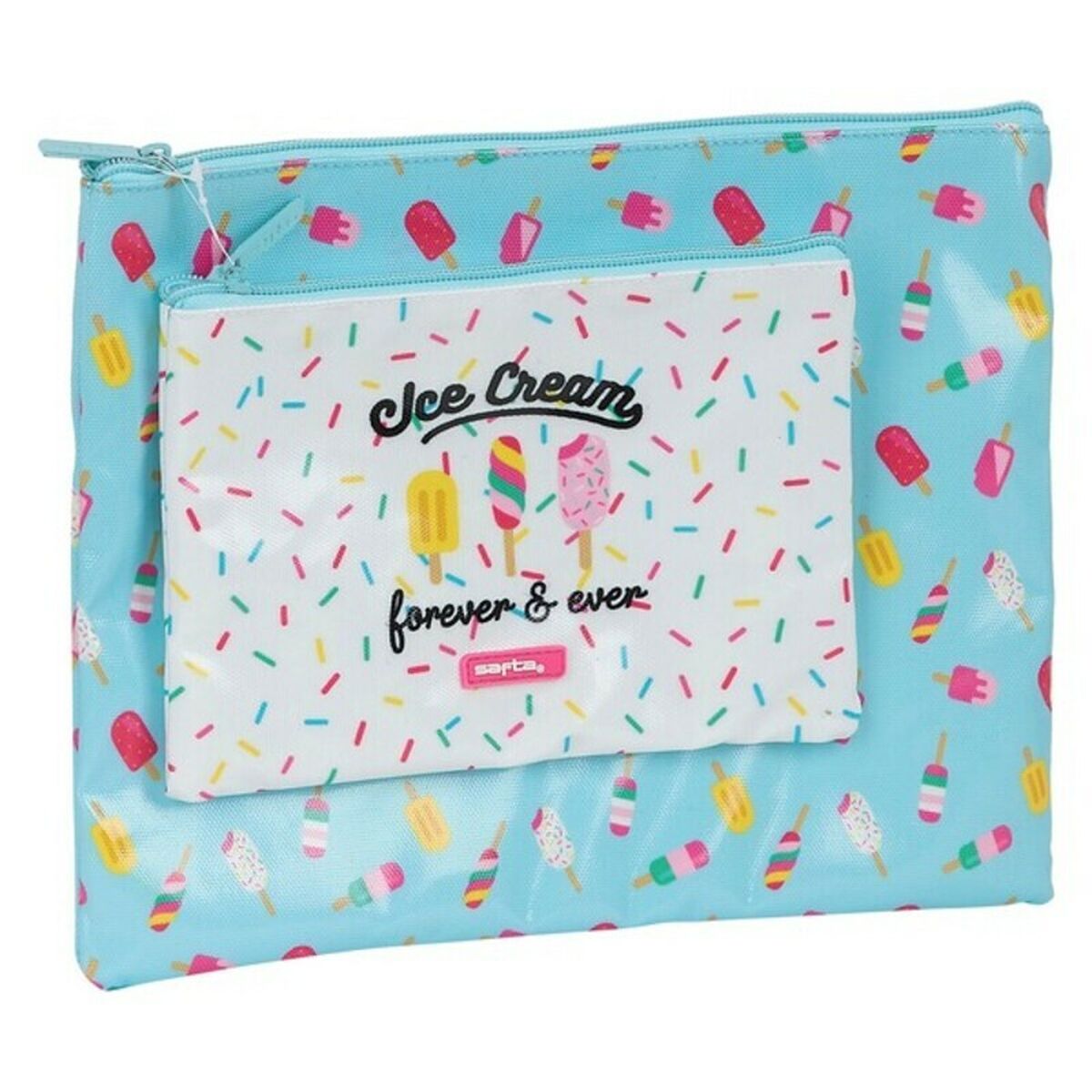 Geantă Universală Safta Ice Cream Turquoise - Birou și papetărie, Material școlar și educațional