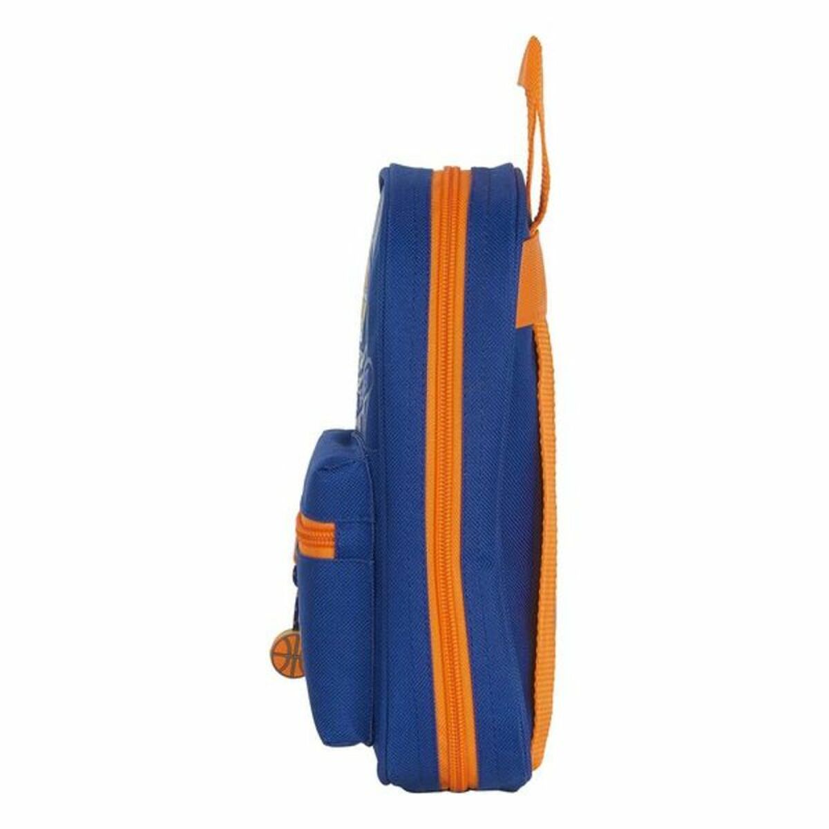 Cutie pentru creioane Valencia Basket M847 Albastru Portocaliu 12 x 23 x 5 cm - Birou și papetărie, Material școlar și educațional