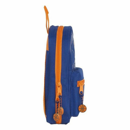Cutie pentru creioane Valencia Basket M847 Albastru Portocaliu 12 x 23 x 5 cm - Birou și papetărie, Material școlar și educațional