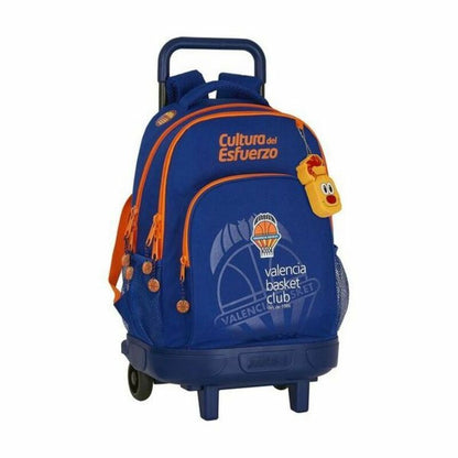 Ghiozdan cu Roți Compact Valencia Basket M918 Albastru Portocaliu (33 x 45 x 22 cm) - Birou și papetărie, Material școlar și educațional