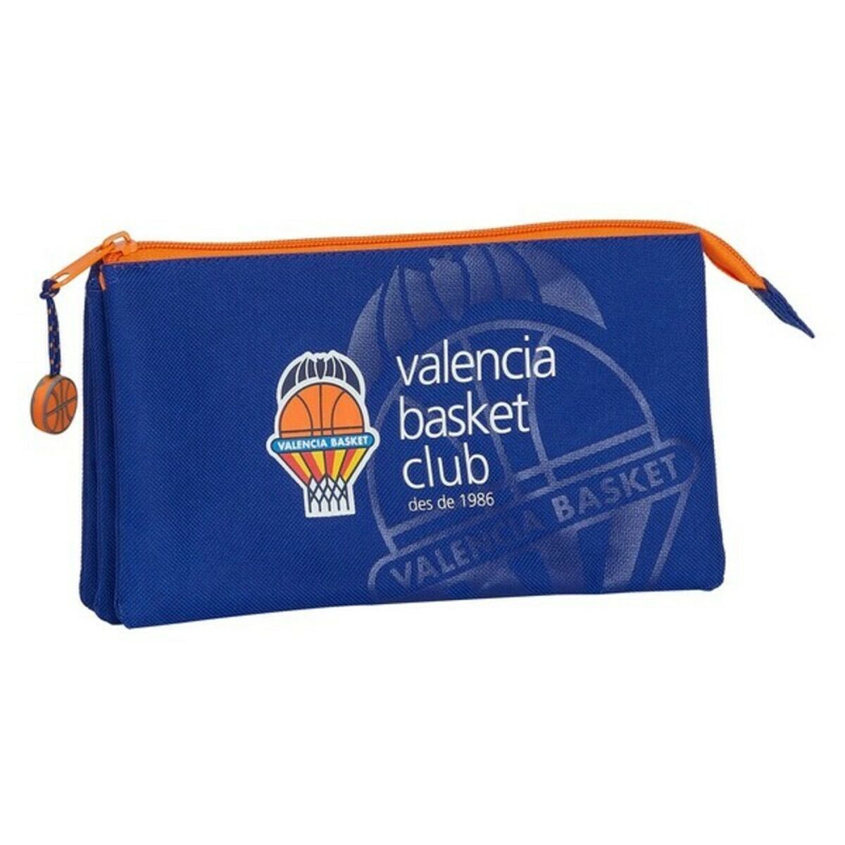 Geantă Universală Valencia Basket M744 Albastru Portocaliu (22 x 12 x 3 cm) - Birou și papetărie, Material școlar și educațional